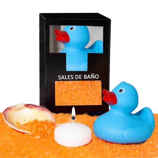 Set Bath Salts Aroma Mango Duck Candle and Shell 150 gr