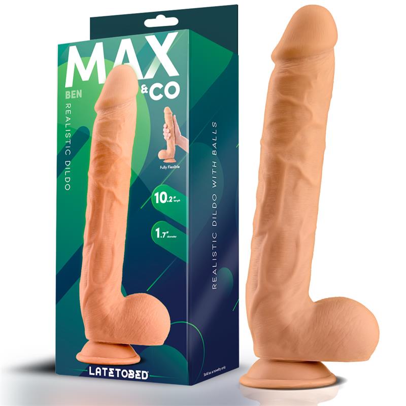 Ben Realistic Dildo with Testicles 102 Flesh
