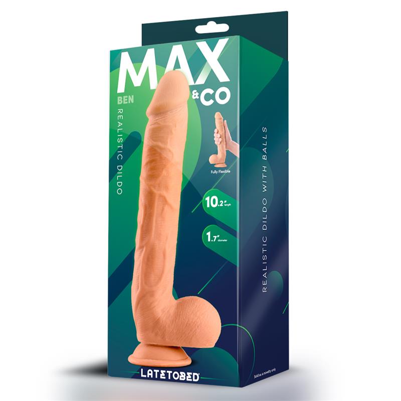 Ben Realistic Dildo with Testicles 102 Flesh