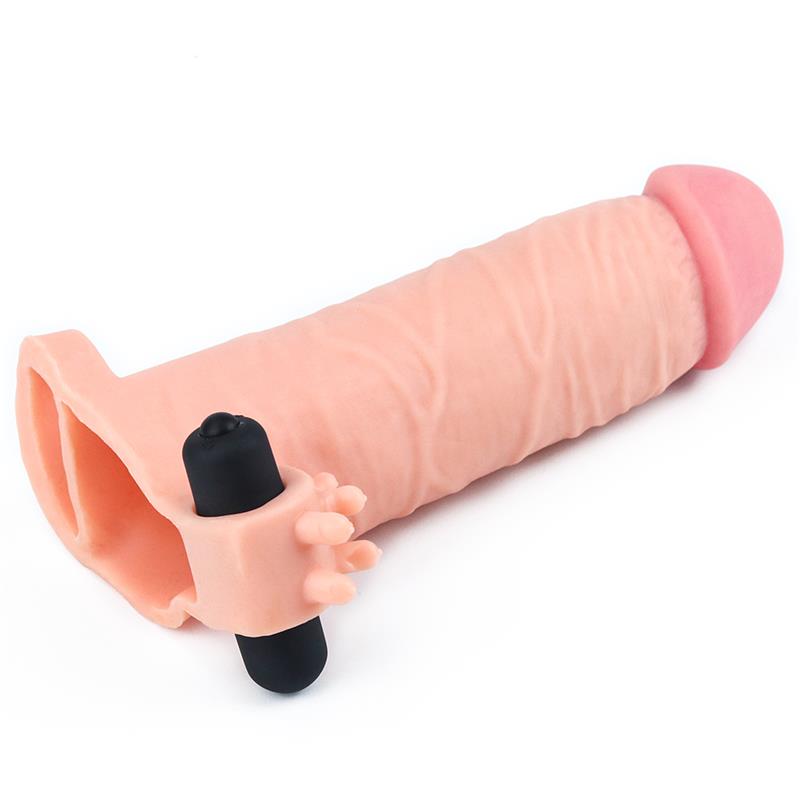 Penis Sleeve with Vibration Add 2 Pleasure X Tender Flesh