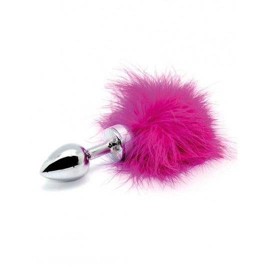 Butt plug Small with pink feather