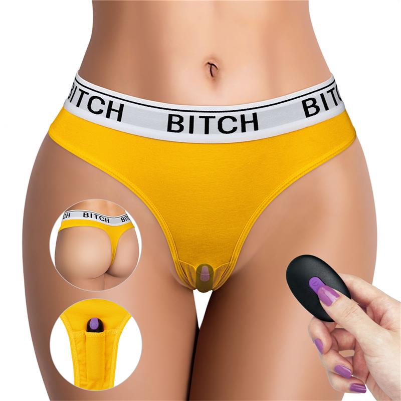 Open Panties with Vibrating Bullet and Remote Control Size M