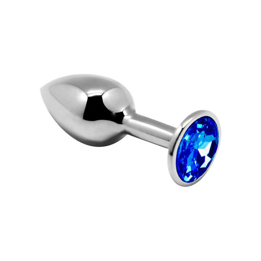 Anal Plug with Blue Jewel Size M