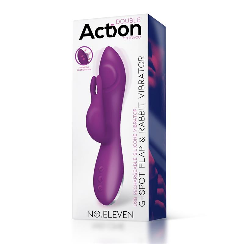 No Eleven Vibrator with Bunny G Spot and Pulse Function Magnetic USB Silicone