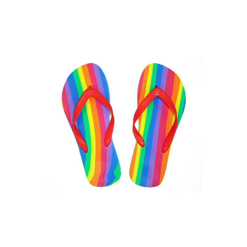 Flip flops with LGBT Flag Size 38 39