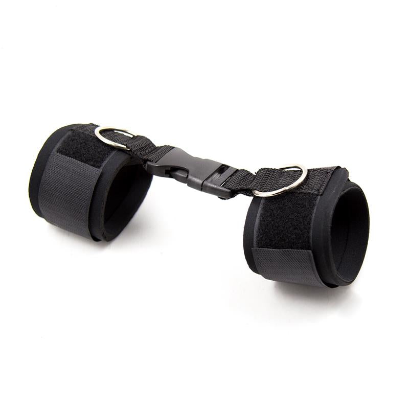 Neoprene Handcuffs with Veldro Black