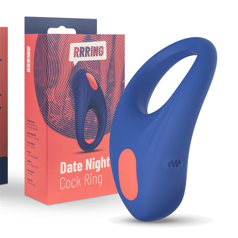 Rring Date Night Penis Ring with Vibration USB Silicone