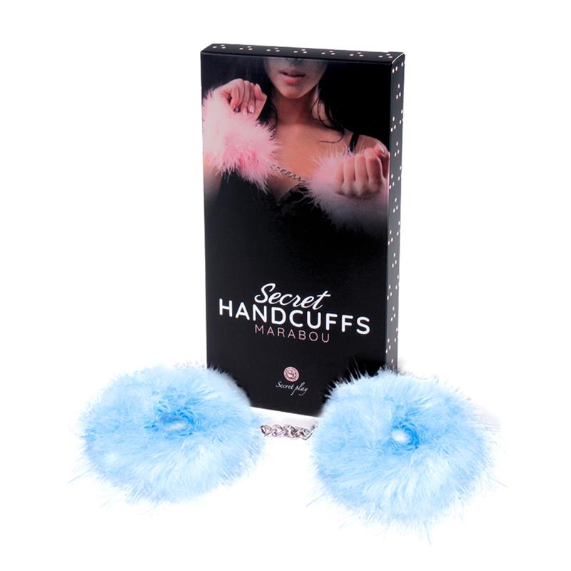 Secret Play Blue Marabou Handcuffs
