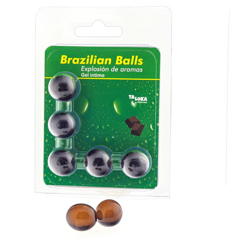 Set 5 Brazilian Balls Chocolate Flavor