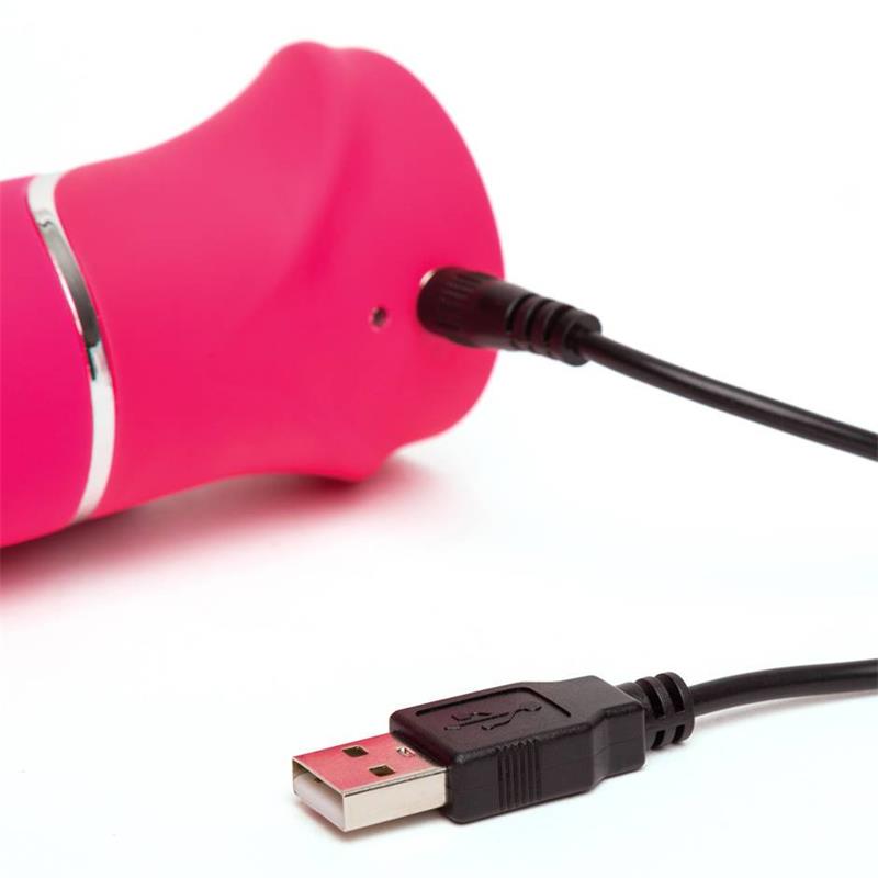 Vibrador Thrusting Realistic USB Pink